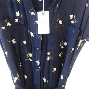 Lucky Brand Navy Shirtdress